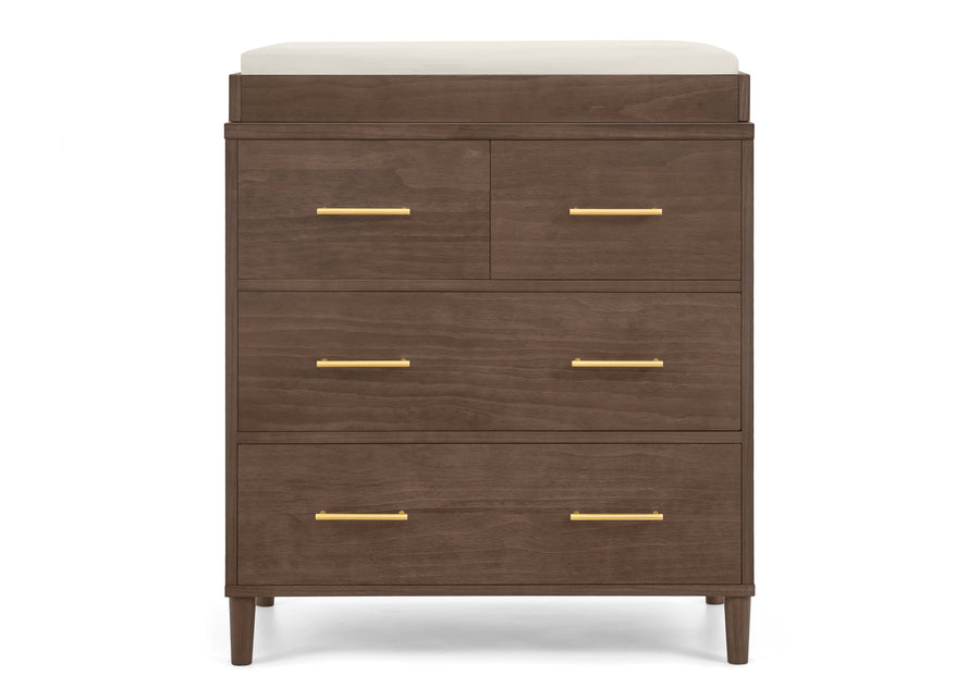 Classic 4 Drawer Dresser with Changing Top and Interlocking Drawers 48-Classic 4 Drawer Dresser with Changing Top and Interlocking Drawers