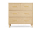 Natural Sandstone (1544) 60-Classic 4 Drawer Dresser with Changing Top and Interlocking Drawers
