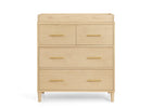 DCB: Natural Sandstone (1544) 63-Classic 4 Drawer Dresser with Changing Top and Interlocking Drawers