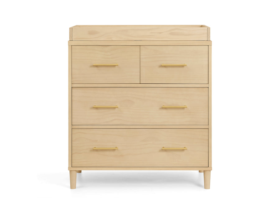 DCB: Natural Sandstone (1544) 63-Classic 4 Drawer Dresser with Changing Top and Interlocking Drawers