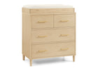 Natural Sandstone (1544) 59-Classic 4 Drawer Dresser with Changing Top and Interlocking Drawers