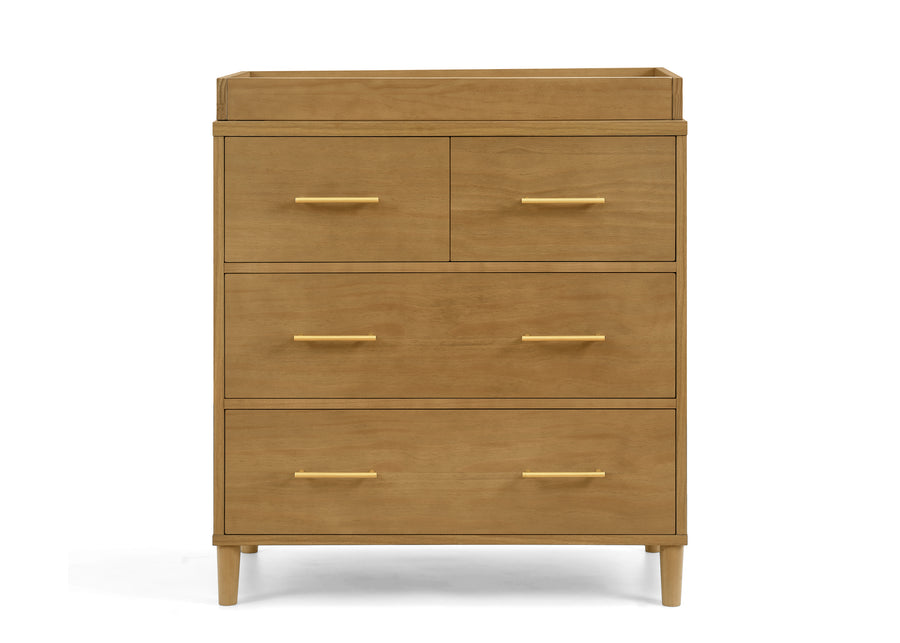 DCB: Acorn (755) 31-Classic 4 Drawer Dresser with Changing Top and Interlocking Drawers