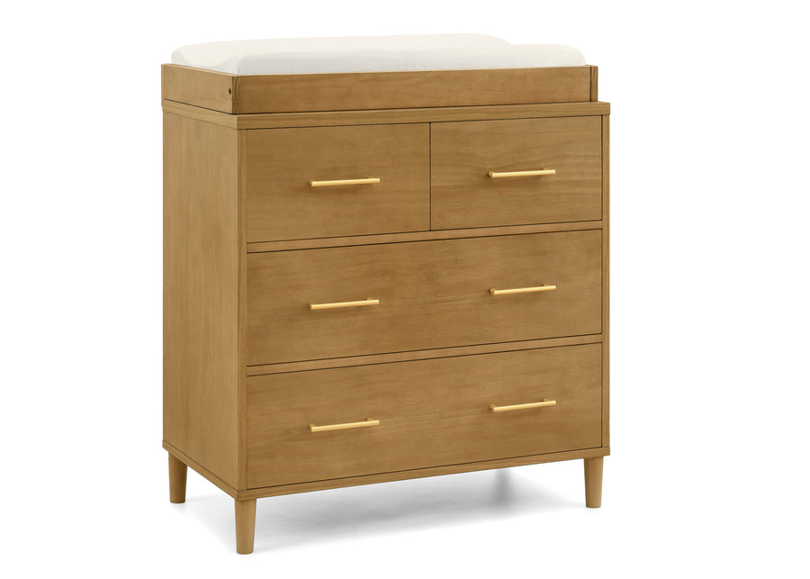 Acorn (755) 27-Classic 4 Drawer Dresser with Changing Top and Interlocking Drawers