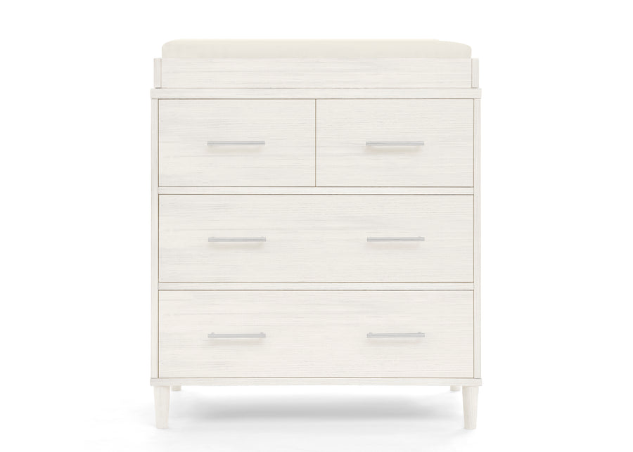 Classic 4 Drawer Dresser with Changing Top and Interlocking Drawers 79-Classic 4 Drawer Dresser with Changing Top and Interlocking Drawers