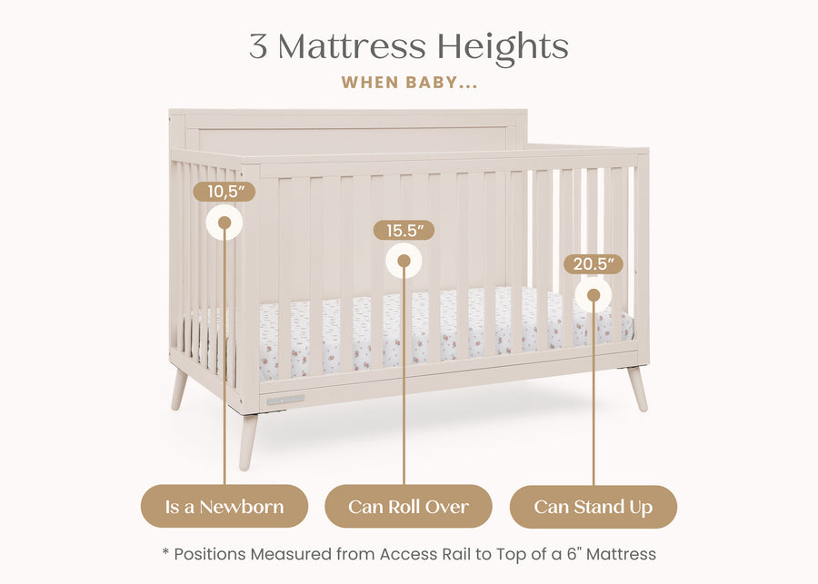 Soft Beige (1560) 21-Lola 6-in-1 Convertible Crib