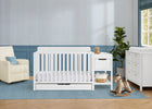 Bianca White (130) 31-Maya 5-in-1 Convertible Crib and Changer with Storage