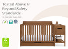 Chestnut (836) 23-Maya 5-in-1 Convertible Crib and Changer with Storage