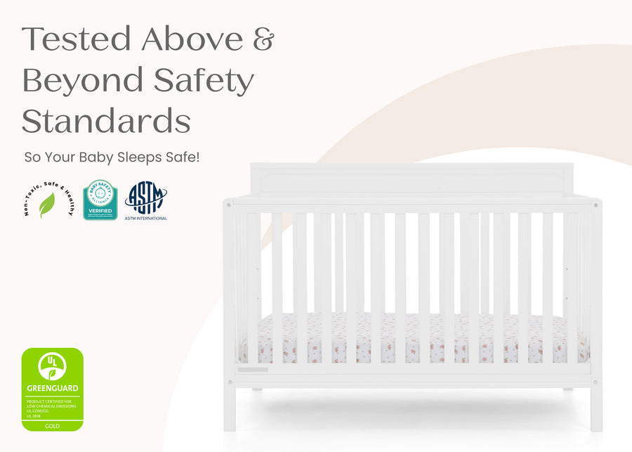 Bianca White (130) 24-Isabelle 6-in-1 Convertible Crib