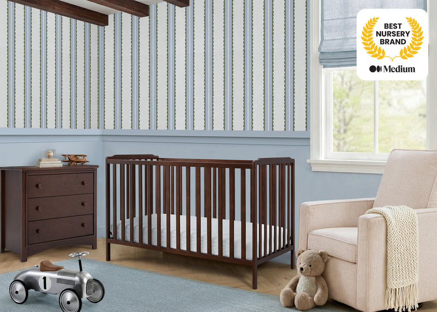 Espresso (1588) 9-Emmie 4-in-1 Convertible Crib