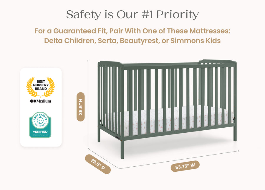 Grassy Glen (359) 19-Emmie 4-in-1 Convertible Crib