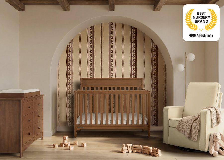 Chestnut (836) 20-Elliot 6-in-1 Convertible Crib