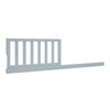 A light gray wooden crib guard rail with vertical slats and a long connecting support beam, shown against a plain white background. 15-Daybed/Toddler Guardrail Kit (W213725)