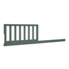 A dark green wooden baby crib gate with vertical slats and a long mounting rail, shown against a plain white background. 9-Daybed/Toddler Guardrail Kit (W213725)