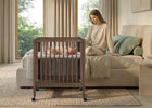 Teak Brown (1526) 2-Jalen Grow With Me 9-in-1 Convertible Bassinet to Crib