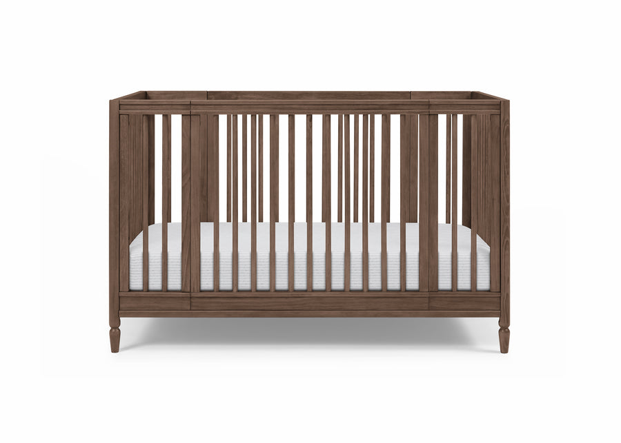 Teak Brown (1526) 13-Jalen Grow With Me 9-in-1 Convertible Bassinet to Crib