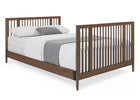Teak Brown (1526) 21-Jalen Grow With Me 9-in-1 Convertible Bassinet to Crib