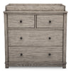 DCB: Rustic White (119) 12-Monterey 4 Drawer Dresser with Changing Top and Interlocking Drawers