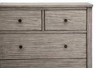 Rustic White (119) 5-Monterey 4 Drawer Chest with Interlocking Drawers