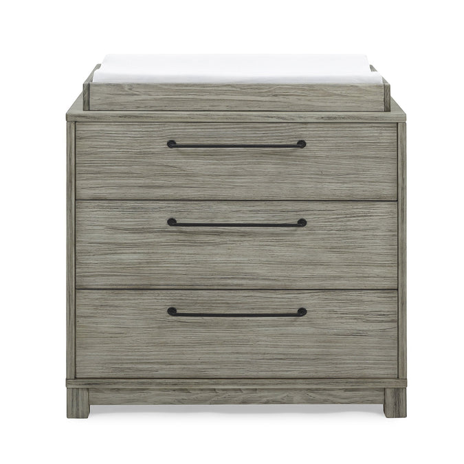 Rustic White (119) 7-Willow 3 Drawer Dresser with Changing Top