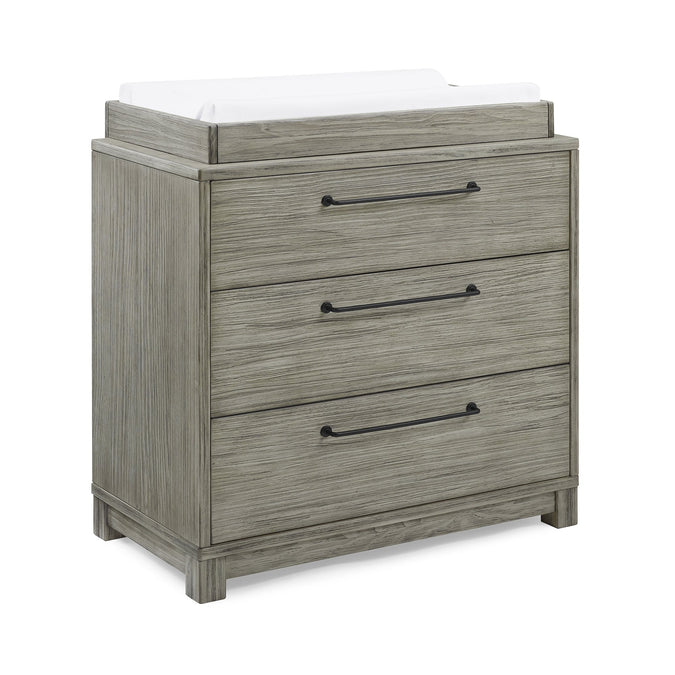Rustic White (119) 8-Willow 3 Drawer Dresser with Changing Top