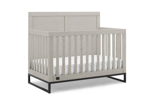 Rustic Mist with Matte Black (1395)  13-Foundry 6-in-1 Convertible Crib