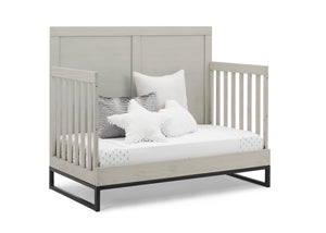 Rustic Mist with Matte Black (1395)  15-Foundry 6-in-1 Convertible Crib