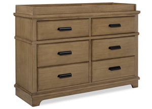 Rustic Acorn (1383) 3-Asher 6 Drawer Dresser with Changing Top and Interlocking Drawers