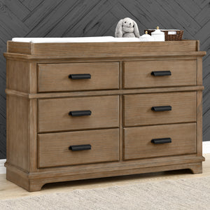 Asher 6 Drawer Dresser with Changing Top and Interlocking Drawers 2