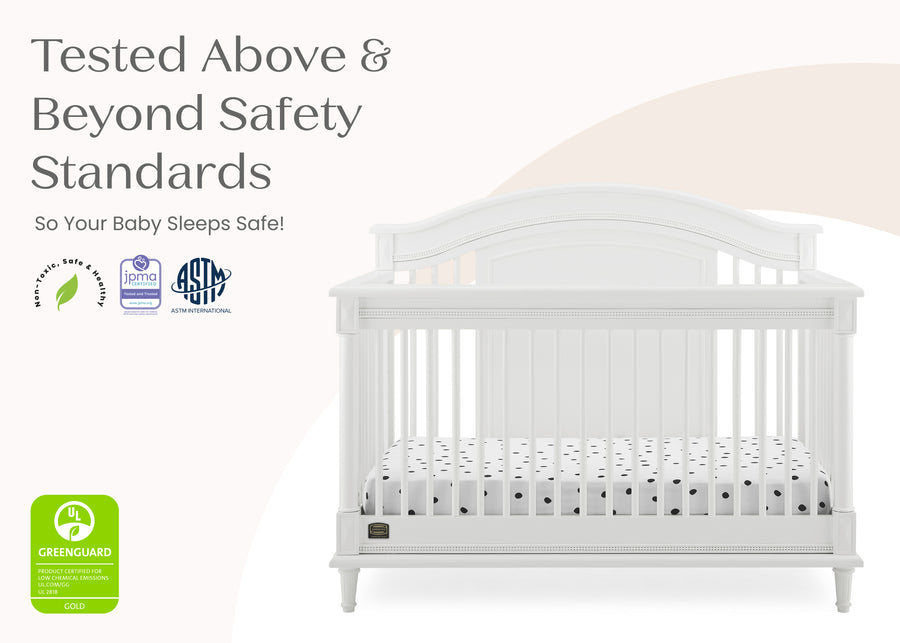 Bianca White (130) 8-Juliette 6-in-1 Convertible Crib