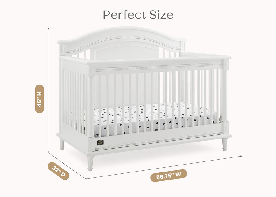 Bianca White (130) 7-Juliette 6-in-1 Convertible Crib