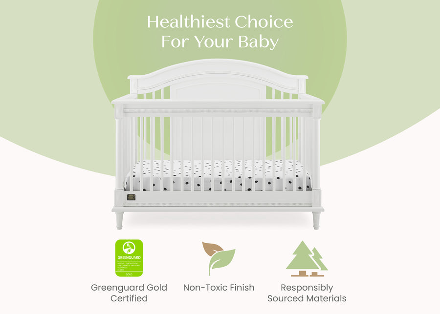 Bianca White (130) 4-Juliette 6-in-1 Convertible Crib