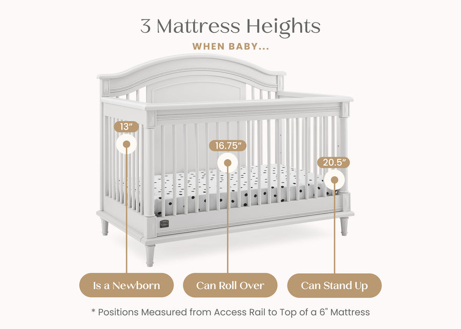 Moonstruck Grey (1351) 22-Juliette 6-in-1 Convertible Crib