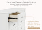 Bianca White (130) 6-Juliette 6 Drawer Dresser with Changing Top and Interlocking Drawers