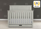 Rustic Mist (1373) 20-Caden 6-in-1 Convertible Crib with Trundle Drawer