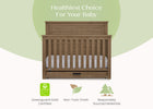 Aged Oak (845) 40-Caden 6-in-1 Convertible Crib with Trundle Drawer