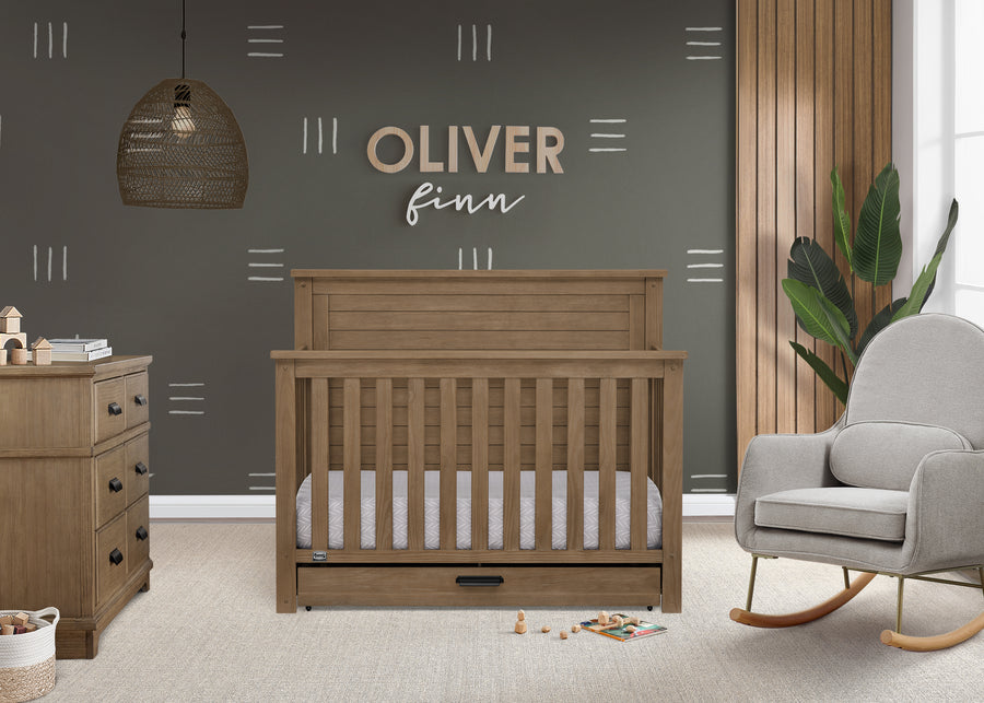 Caden 6-in-1 Convertible Crib with Trundle Drawer 58-Caden 6-in-1 Convertible Crib with Trundle Drawer