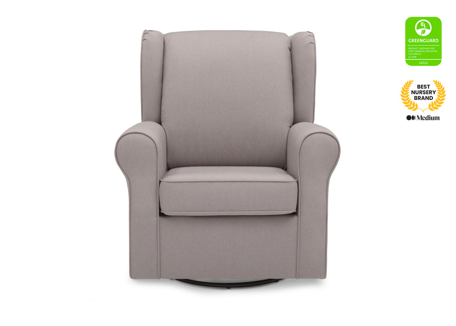 French Grey (1304) 3-Reston Nursery Glider Swivel Rocker Chair