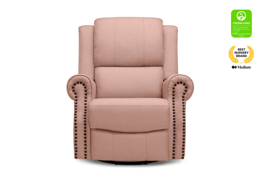 Blush (636) 14-Dylan Nursery Recliner Glider Swivel Chair
