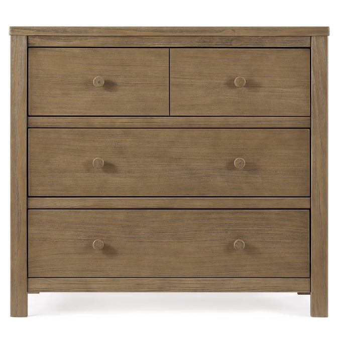 DCB: Rustic Acorn (1383) 19-Cambridge 3 Drawer Dresser with Interlocking Drawers