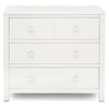 DCB:Bianca White (130) 6-3 Drawer Dresser with Interlocking Drawers