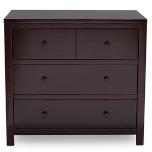 DCB:Dark Chocolate (207) 7-3 Drawer Dresser with Interlocking Drawers