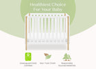 Bianca White with Natural (123) 3-Gio Mini Crib with 2.75-Inch Mattress