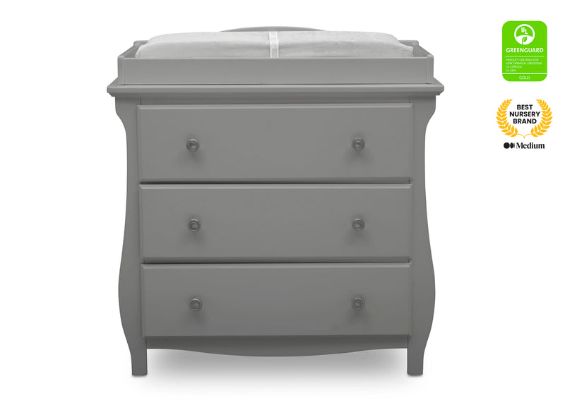 Lancaster 3 Drawer Dresser with Changing Top and Interlocking Drawers 14-Lancaster 3 Drawer Dresser with Changing Top and Interlocking Drawers