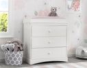 W558430 130 Skylar 3 Drawer Dresser wChanging Top Bianca White Lifestyle 04 16-Skylar 3 Drawer Dresser with Changing Top and Interlocking Drawers