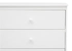 Bianca White (130) 13-Skylar 3 Drawer Dresser with Changing Top and Interlocking Drawers