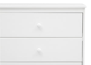 Bianca White (130) 21-Skylar 3 Drawer Dresser with Changing Top and Interlocking Drawers
