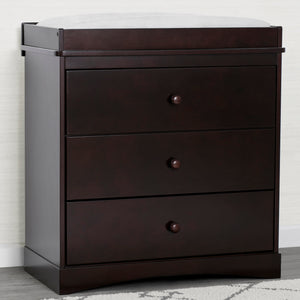 Skylar 3 Drawer Dresser with Changing Top and Interlocking Drawers 11-Skylar 3 Drawer Dresser with Changing Top and Interlocking Drawers