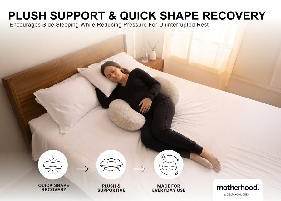 Beige (NO) 4-Pregnancy Support Wedge Pillow