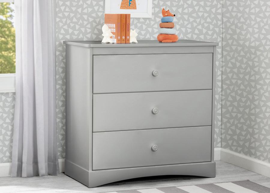 W699430 026 Sutton 3 Drawer Dresser wChanging Top Grey Lifestyle 02 13-Sutton 3 Drawer Dresser with Changing Top and Interlocking Drawers