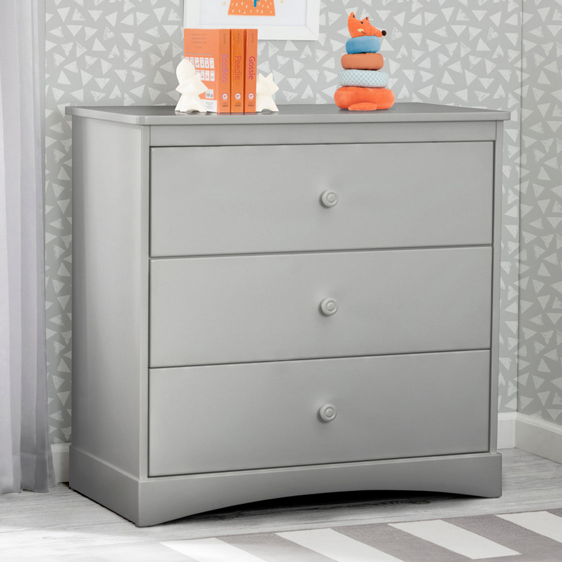 Sutton 3 Drawer Dresser with Changing Top and Interlocking Drawers